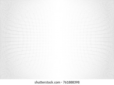 Abstract halftone wave dotted background. Futuristic twisted grunge pattern, star.  Vector modern optical pop art texture for posters, postcard, grunge cover, labels, vintage sticker mock-up layout