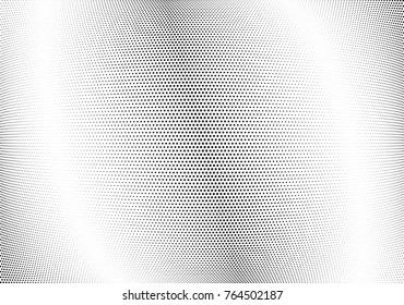 Abstract halftone wave dotted background. Futuristic twisted grunge pattern, dot, circles.  Vector modern optical pop art texture for posters, business cards, cover, labels mock-up, stickers layout