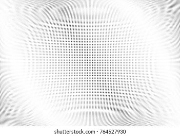 Abstract halftone wave dotted background. Futuristic twisted grunge pattern, dot, circles.  Vector modern optical pop art texture for posters, business cards, cover, labels mock-up, stickers layout