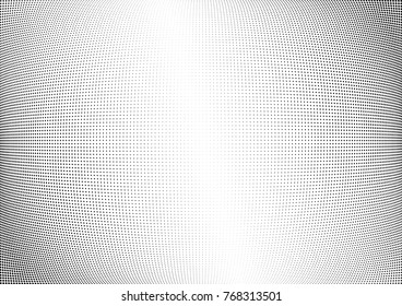 Abstract halftone wave dotted background. Futuristic twisted grunge pattern, dot, circles.  Vector modern optical pop art texture for posters, business cards, cover, labels mock-up, stickers layout