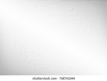 Abstract halftone wave dotted background. Futuristic twisted grunge pattern, dot, circles.  Vector modern optical pop art texture for posters, business cards, cover, labels mock-up, stickers layout