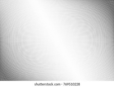 Abstract halftone wave dotted background. Futuristic twisted grunge pattern, dot, circles.  Vector modern optical pop art texture for posters, business cards, cover, labels mock-up, stickers layout