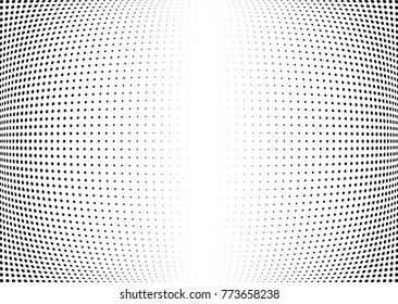 Abstract halftone wave dotted background. Futuristic twisted grunge pattern, dot, circles.  Vector modern optical pop art texture for posters, business cards, cover, labels mock-up, stickers layout