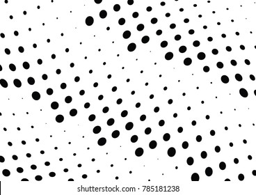 Abstract halftone wave dotted background. Futuristic twisted grunge pattern, dot, circles.  Vector modern optical pop art texture for posters, business cards, cover, labels mock-up, stickers layout