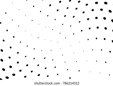 Abstract halftone wave dotted background. Futuristic twisted grunge pattern, dot, circles.  Vector modern optical pop art texture for posters, business cards, cover, labels mock-up, stickers layout