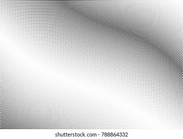 Abstract halftone wave dotted background. Futuristic twisted grunge pattern, dot, circles.  Vector modern optical pop art texture for posters, business cards, cover, labels mock-up, stickers layout
