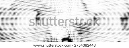 Abstract halftone wave dotted background. Futuristic twisted grunge pattern  dot  circles