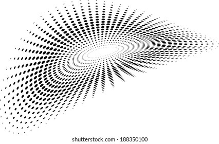 Abstract halftone wave, illustration vector design.