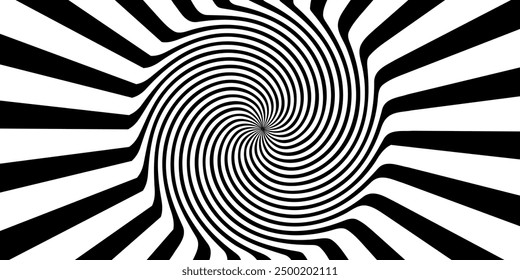 Abstract halftone waves background. Futuristic twisted grunge pattern circles. Vector modern optical pop art texture for poster, business card, cover, label mock-up, layout sticker
