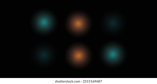 abstract halftone white background set in three colors. vektor illustration