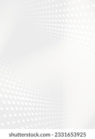 Abstract halftone white and gray background. 