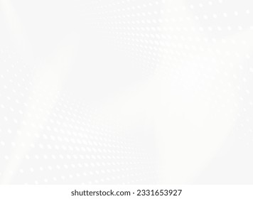 Abstract halftone white and gray background. 