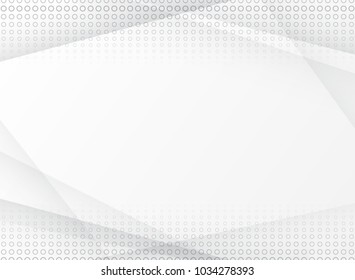 Abstract halftone white and grey background texture. Template and layout website, poster, banner, brochure, leaflet, print , ad. Vector illustration