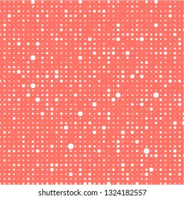 Abstract halftone of white raster dots on a color background