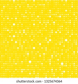 Abstract halftone of white raster dots on a color background