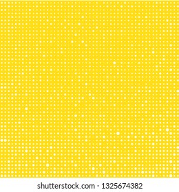 Abstract halftone of white raster dots on a color background
