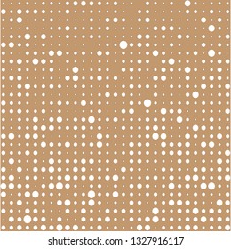 Abstract halftone of white raster dots on a color background