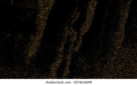 Abstrakter halftongelber Banner-Hintergrund. Halb versteckt rund. Vektorgrafik.