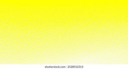 Gradiente amarelo de meio-tom abstrato. Gradiente pontilhado, borrifada de pontos suaves e plano de fundo de pontos com meio-tom