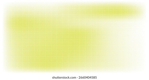 Abstract Halftone Yellow and Green Digital Background Design