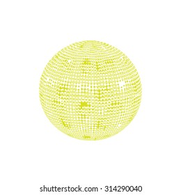 Abstract halftone yellow. Abstract white background illustration light box
