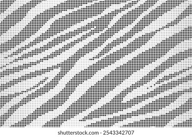 Abstract halftone zebra pattern. Dotted background as design element. Vector Illustration.