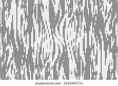 Abstract halftone zebra pattern. Dotted background as design element. Vector Illustration.