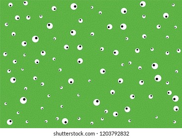 Abstract Halloween background with eyes (seamless)