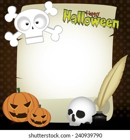 abstract halloween background with some special objects
