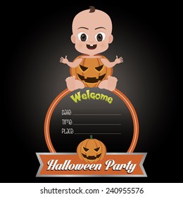 abstract halloween background with some special objects
