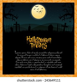 abstract halloween background with some special objects