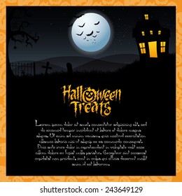 abstract halloween background with some special objects