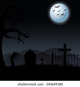 abstract halloween background with some special objects