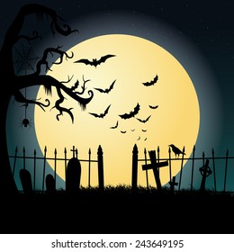 abstract halloween background with some special objects