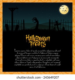 abstract halloween background with some special objects