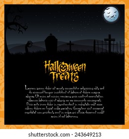 abstract halloween background with some special objects
