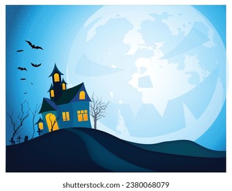 abstract Halloween Background template design