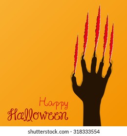 abstract halloween background, vector illustration