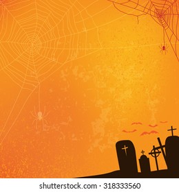 abstract halloween background, vector illustration