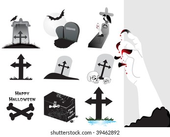 fondo de halloween abstracto, ilustración vectorial