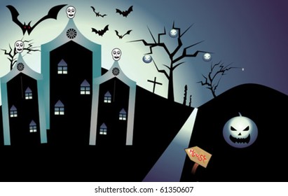 abstract Halloween background vector illustration