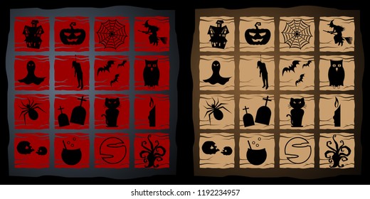 Abstract of Halloween to be the Spooky or The Horror  Banner Template Scene Background, Vector and illustration, eps 10