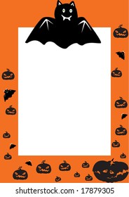 abstract halloween frame