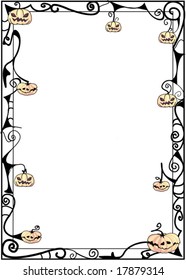 abstract halloween frame