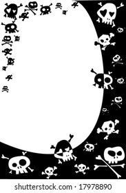 abstract halloween frame