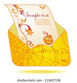 Abstract halloween frame with pattern