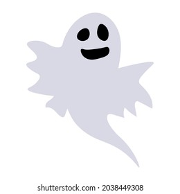 Abstract halloween ghost face silhouette for celebration design