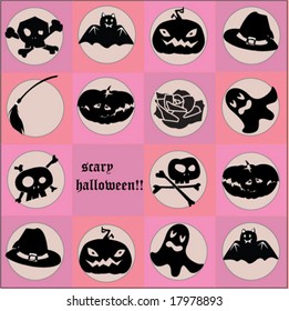 abstract halloween greeting card
