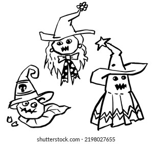 Abstract Halloween ideas vector for illustration, card, decoration