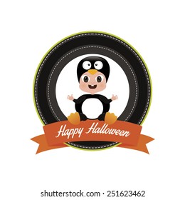 abstract halloween object on a white background